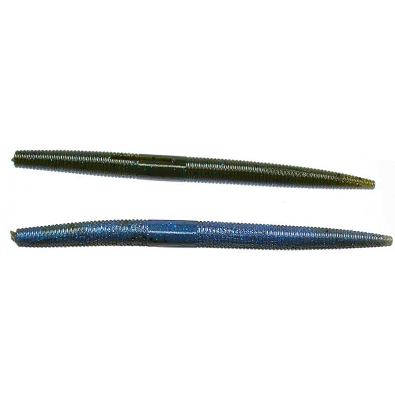 Yum 4 Dinger Soft Plastic Fishing Worm Pack Black Blue Laminate