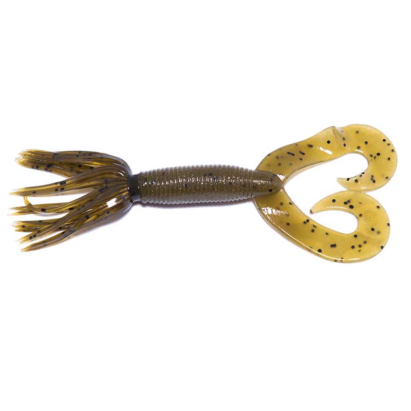 Softbait Yamamoto Double Tail Hula Grub 5 - 127 mm Zucca Nero Verde – Tienda Bass